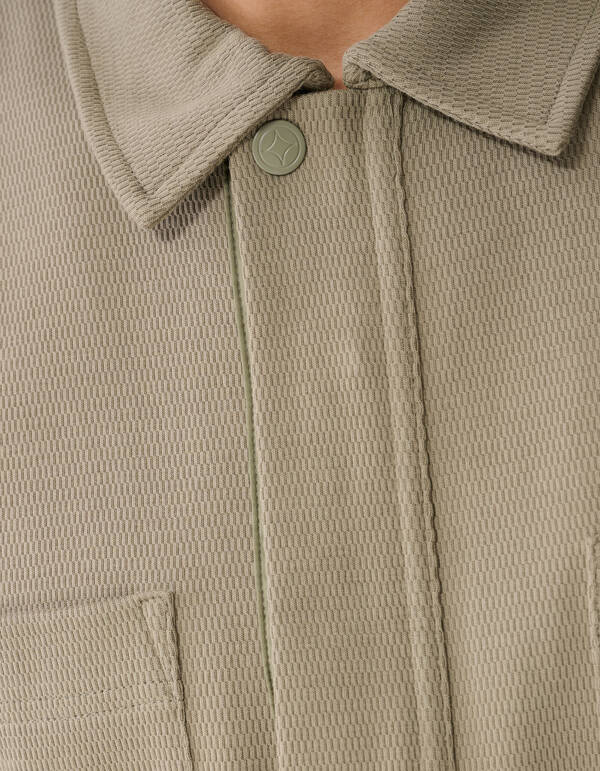 Struktur Zipper Overshirt Khaki SHOEBY MEN