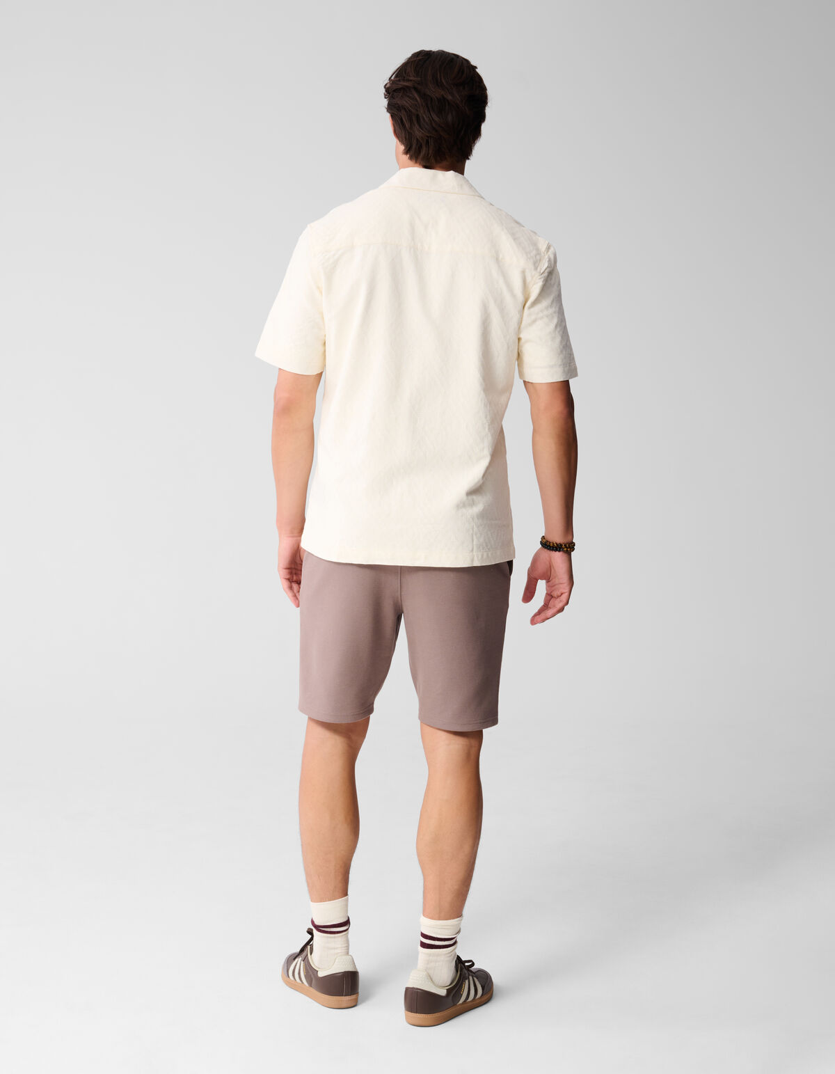 Jacquard-Hemd Off White SHOEBY MEN