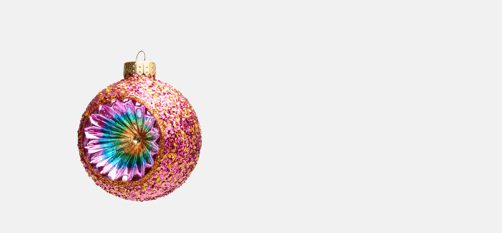 Glitter Reflektor Weihnachtskugel von Fred SHOEBY ACCESSOIRES