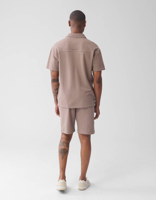 Stickerei Polo Hellbraun SHOEBY MEN