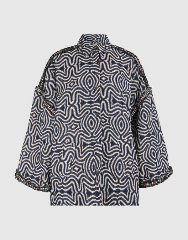 Jacquard Tape Jack Dunkelblau Von Mieke SHOEBY WOMEN