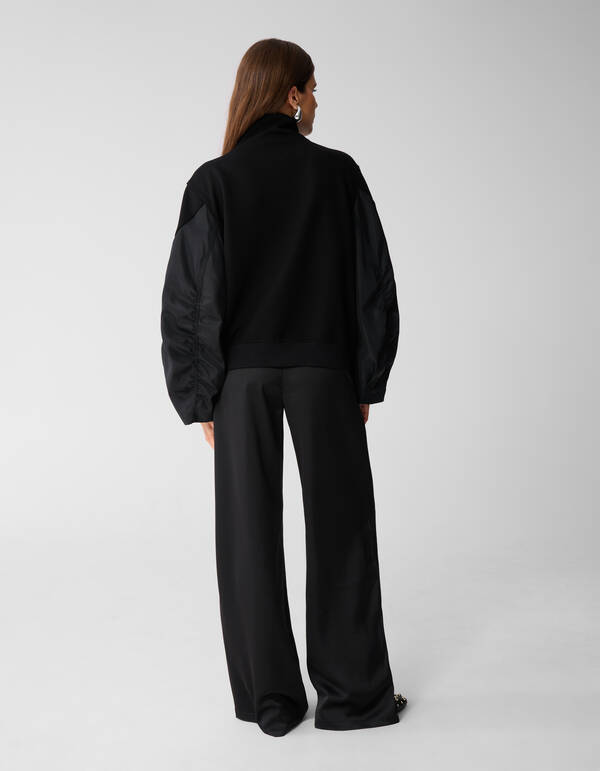 Bomber Ärmel Weste Schwarz von Mieke SHOEBY WOMEN