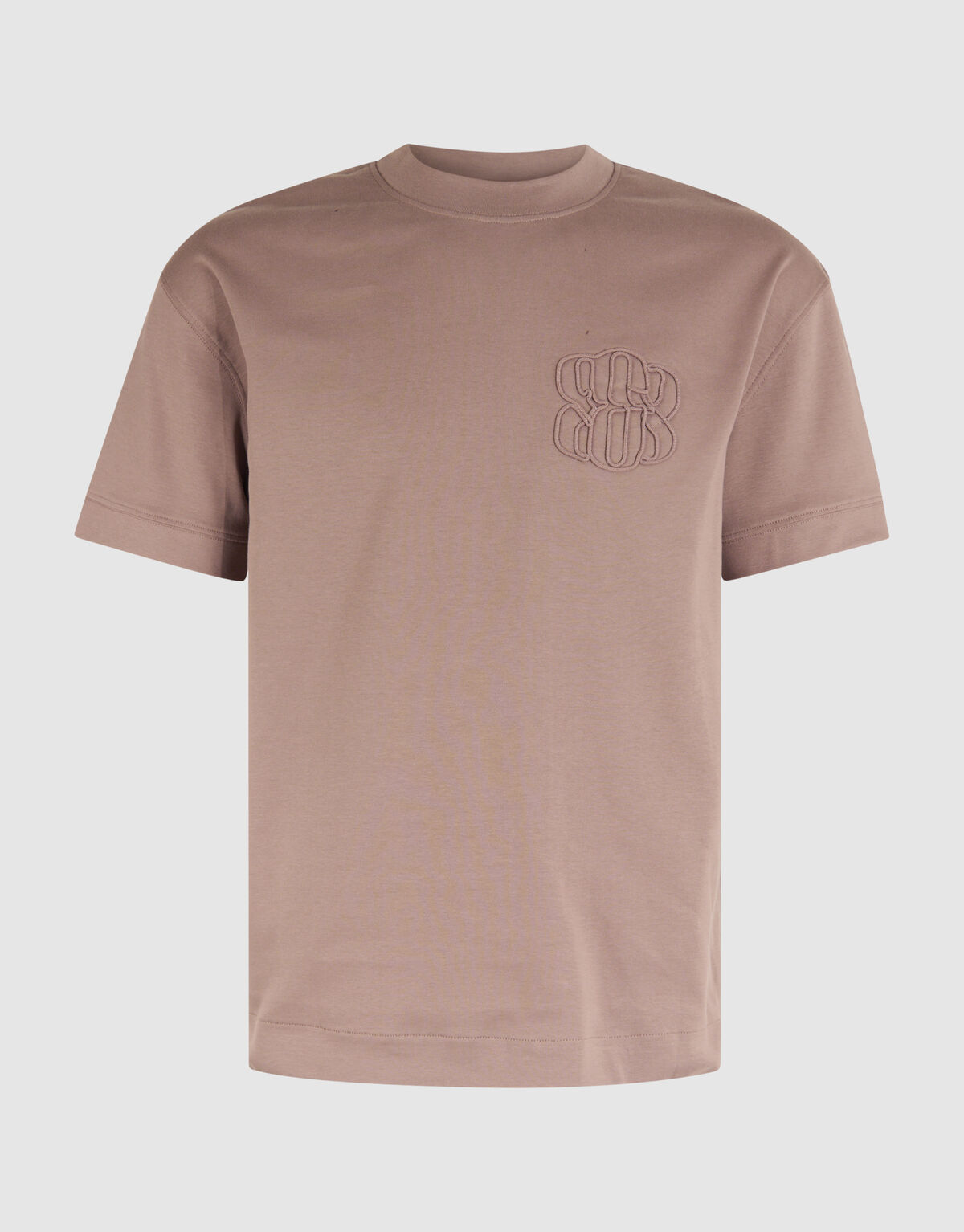 Stickerei-T-Shirt Hellbraun SHOEBY MEN