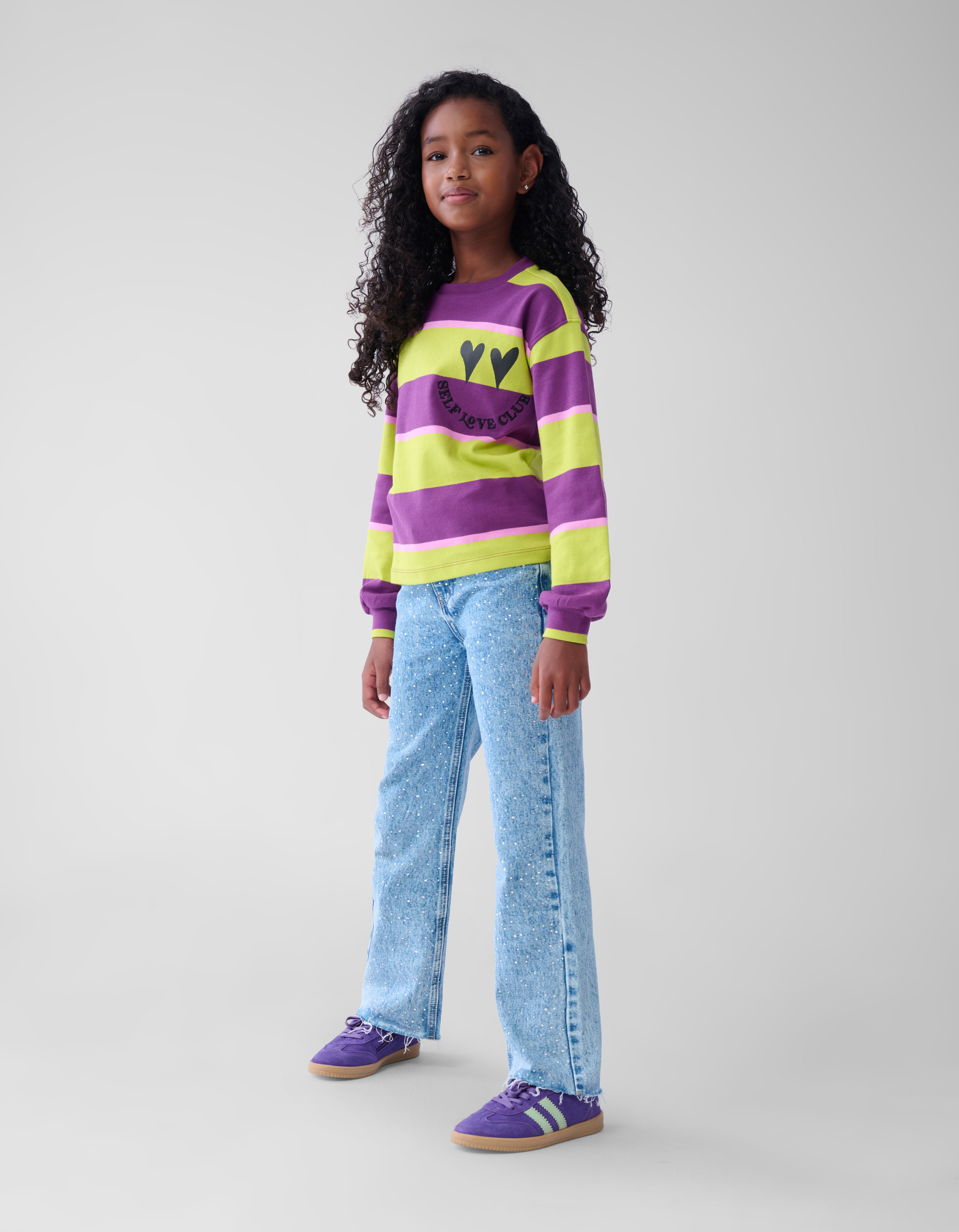 Streifentop Lila SHOEBY GIRLS