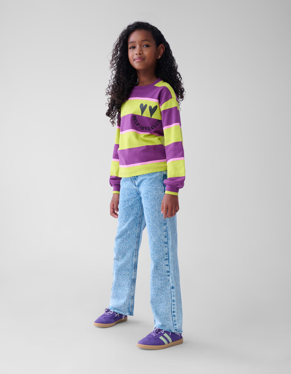 Streifentop Lila SHOEBY GIRLS