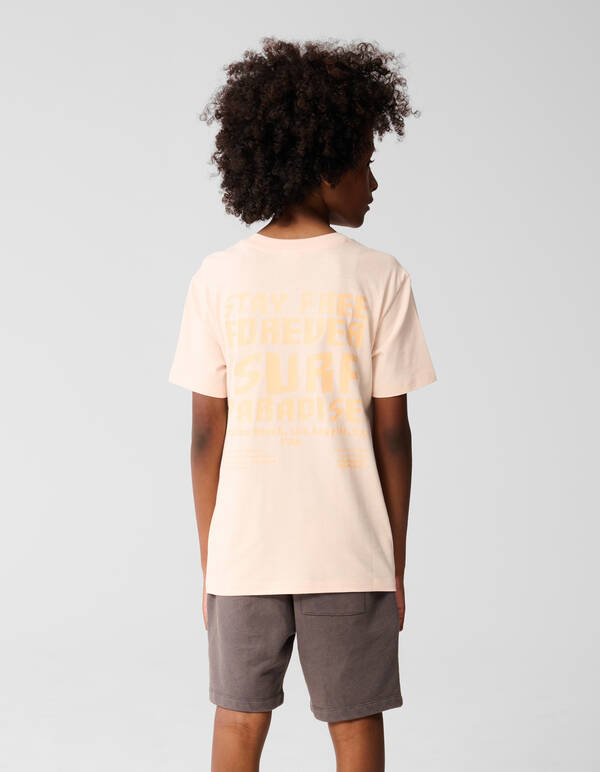 Paradies Kunstwerk T-shirt Hell Orange SHOEBY BOYS
