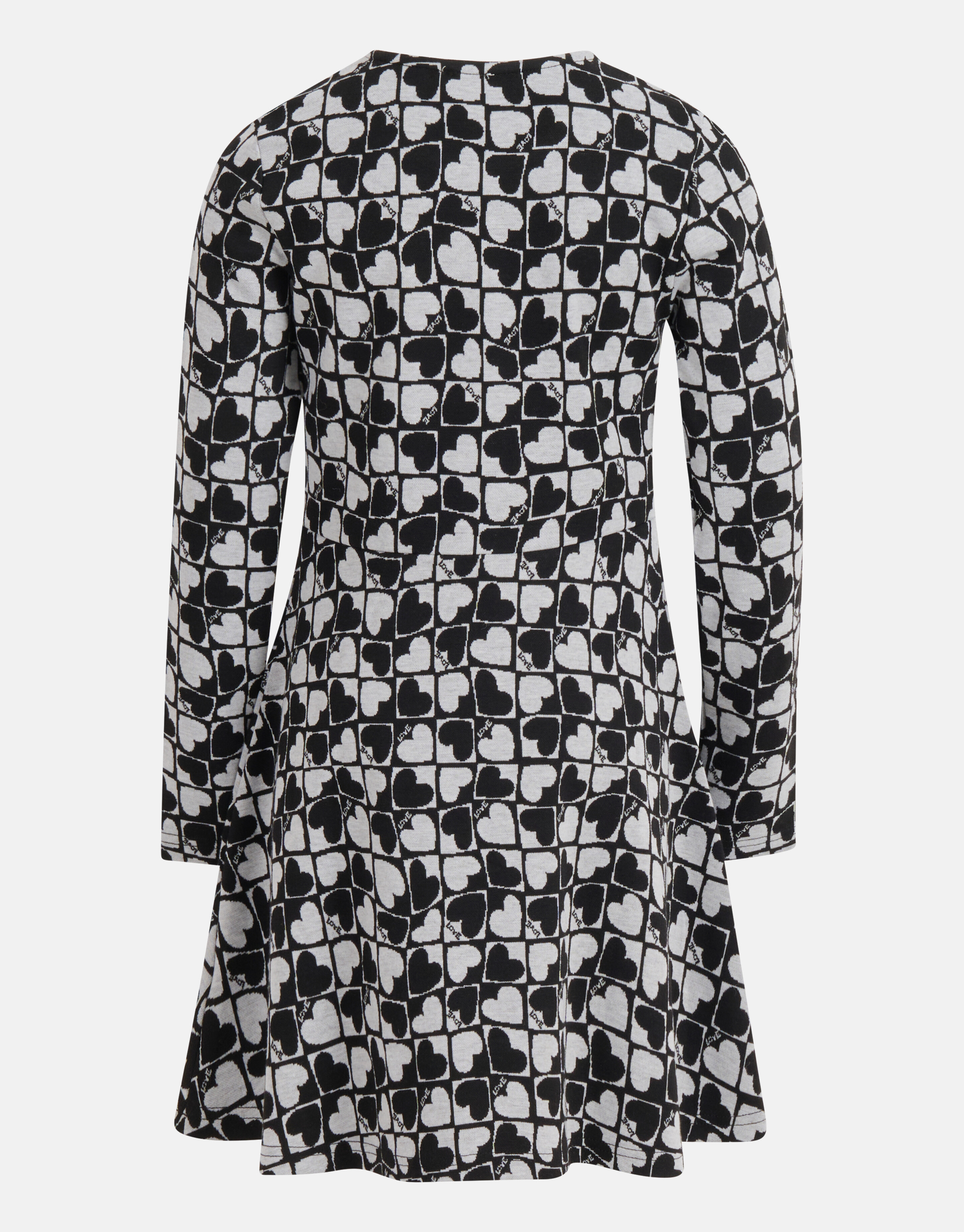 Bedrucktes Kleid Grau/Schwarz SHOEBY GIRLS