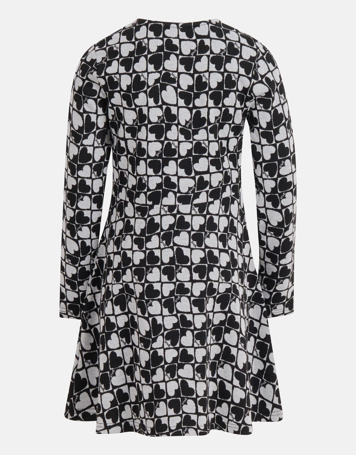 Bedrucktes Kleid Grau/Schwarz SHOEBY GIRLS