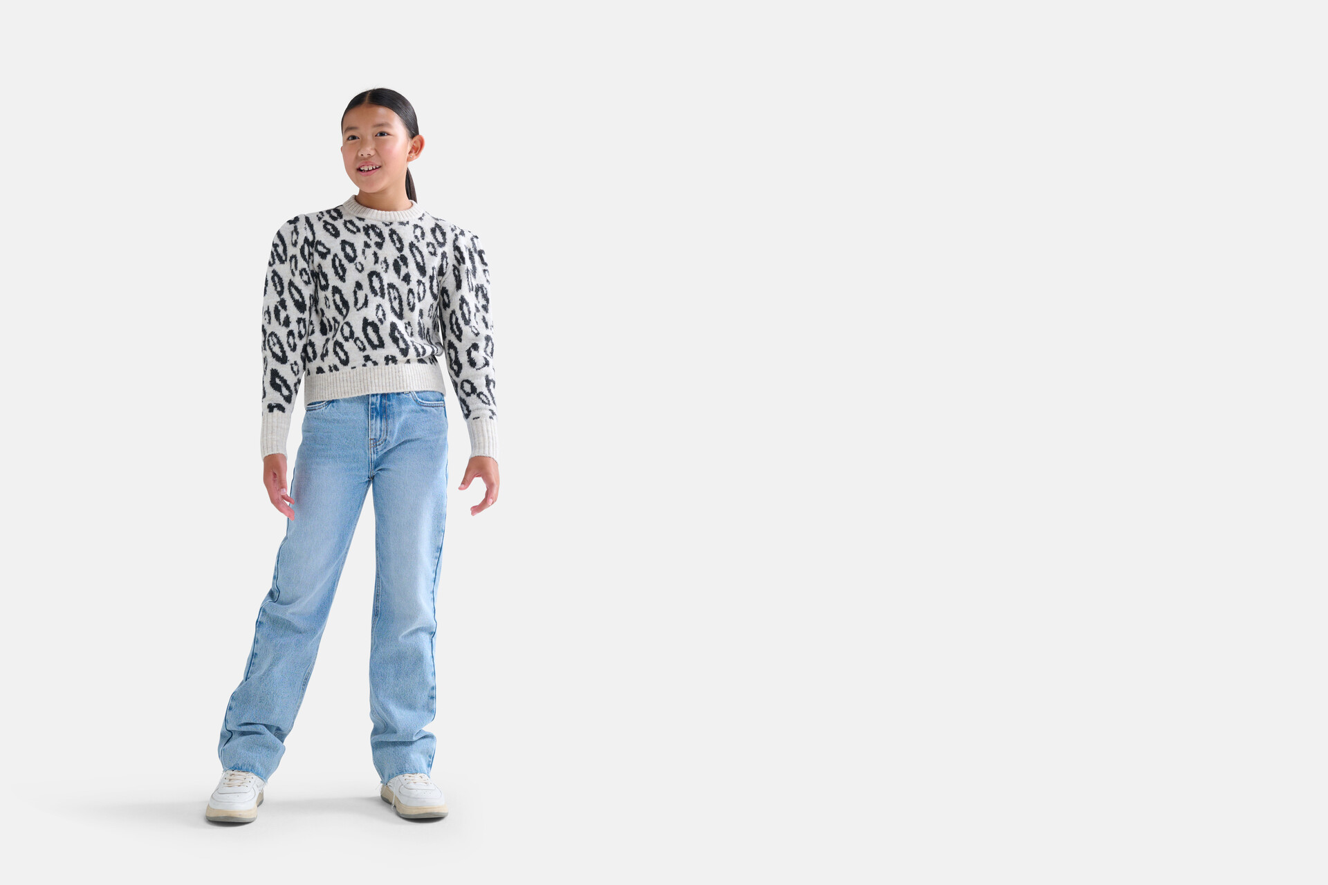 Pullover mit Leopardenmuster Off White SHOEBY GIRLS