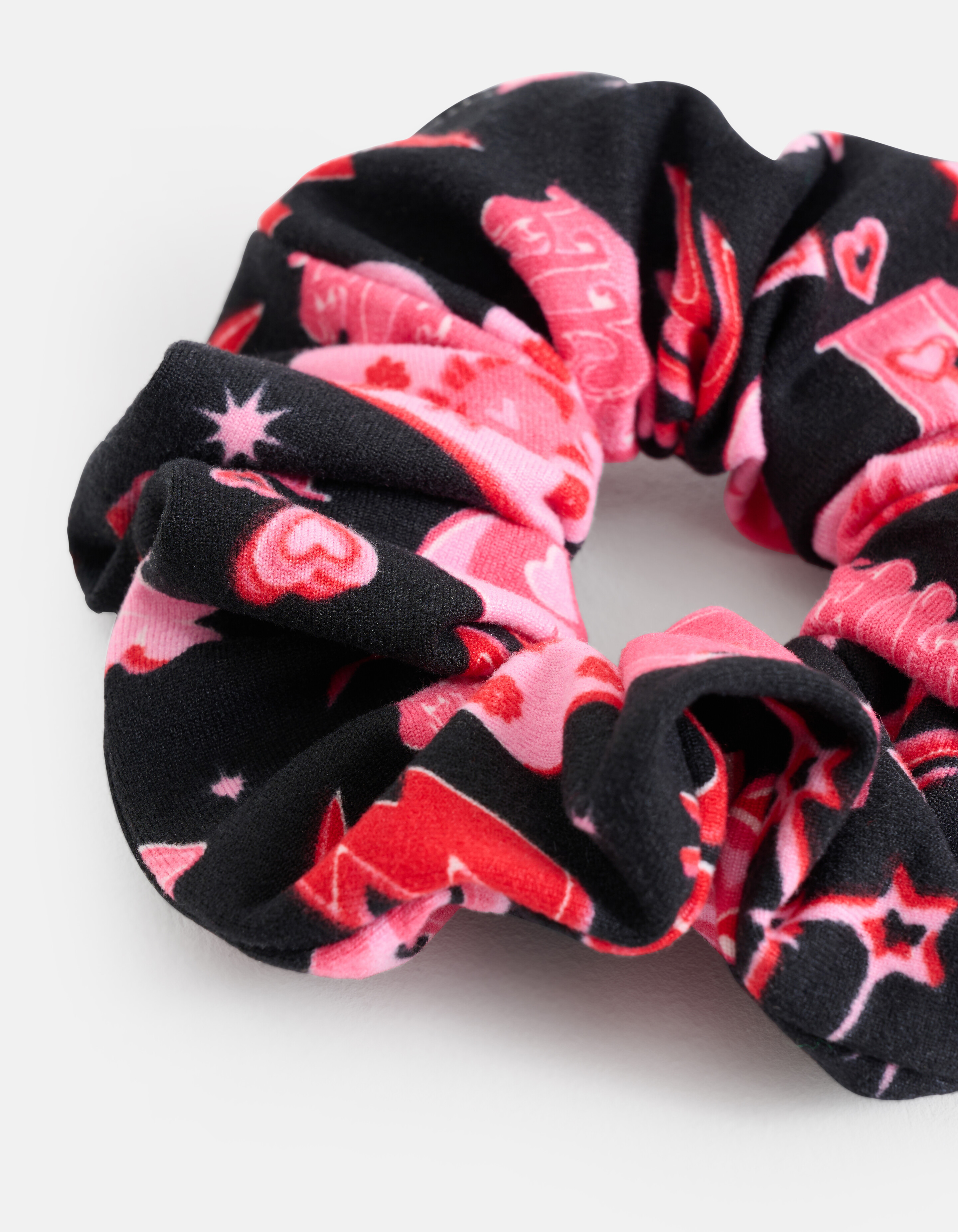 Bedrucktes Haargummi Rosa SHOEBY ACCESSOIRES
