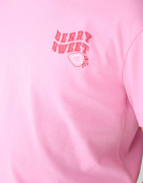 Erdbeer-Kunst T-Shirt Rosa SHOEBY GIRLS