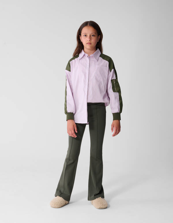 &bdquo;Punta Flared Legging&ldquo; in Dunkelgr&uuml;n SHOEBY GIRLS