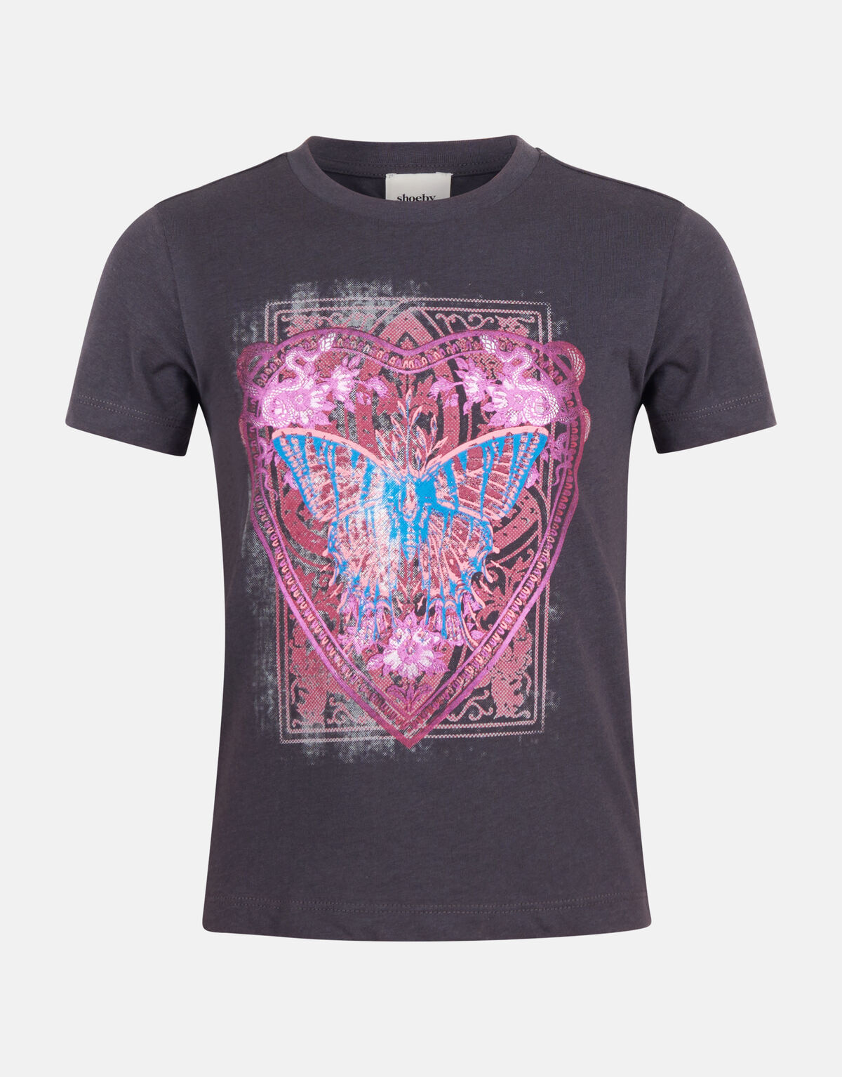 Schmetterling Artwork T-shirt Dunkelgrau SHOEBY GIRLS
