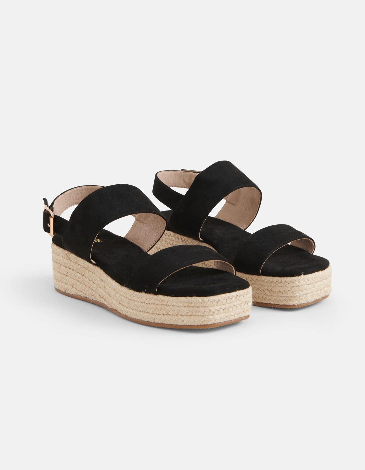 Espradilles Keilabsatz Schwarz SHOEBY SHOES