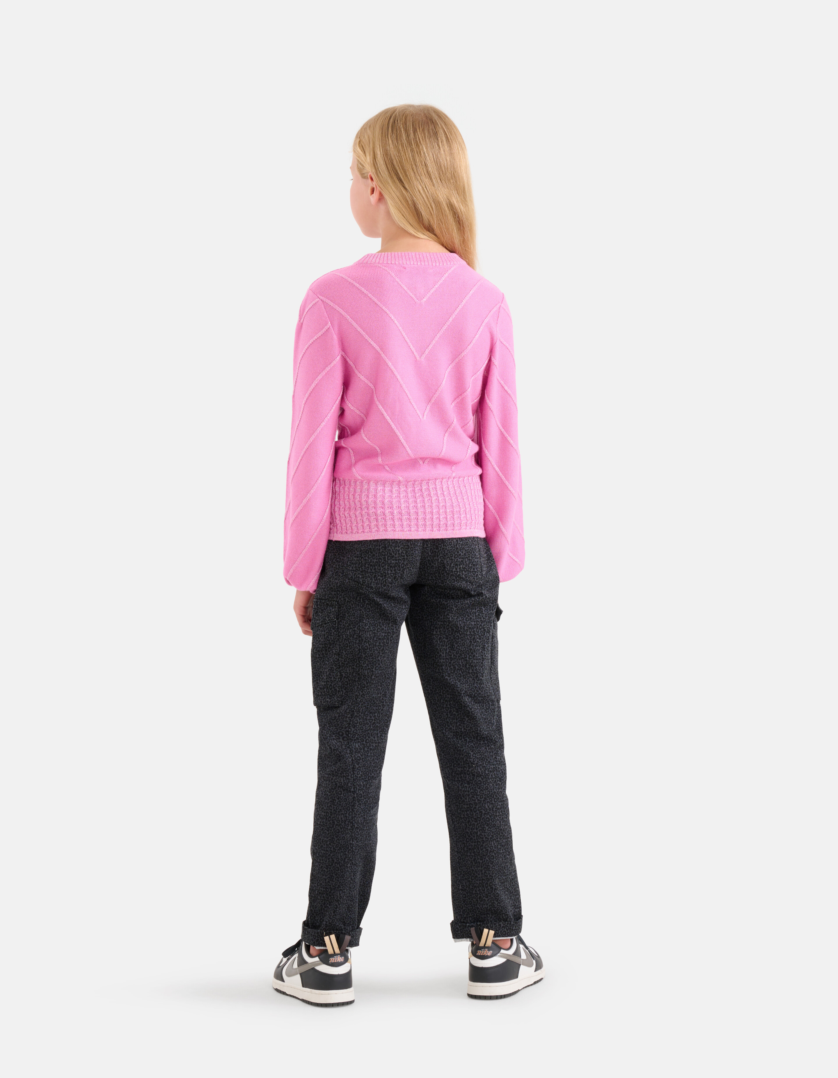 Cargo-Hose mit Leopardenmuster Dunkelgrau SHOEBY GIRLS