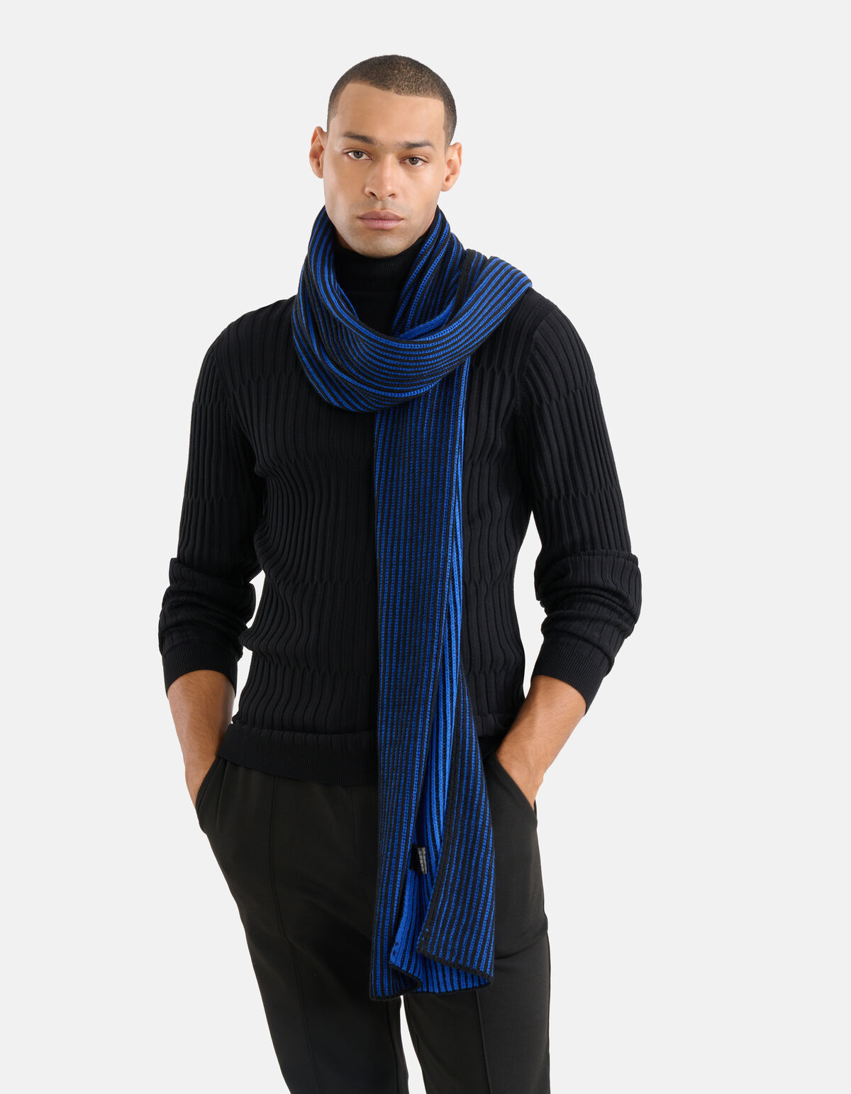 Colorblock-Schal Blau SHOEBY ACCESSOIRES