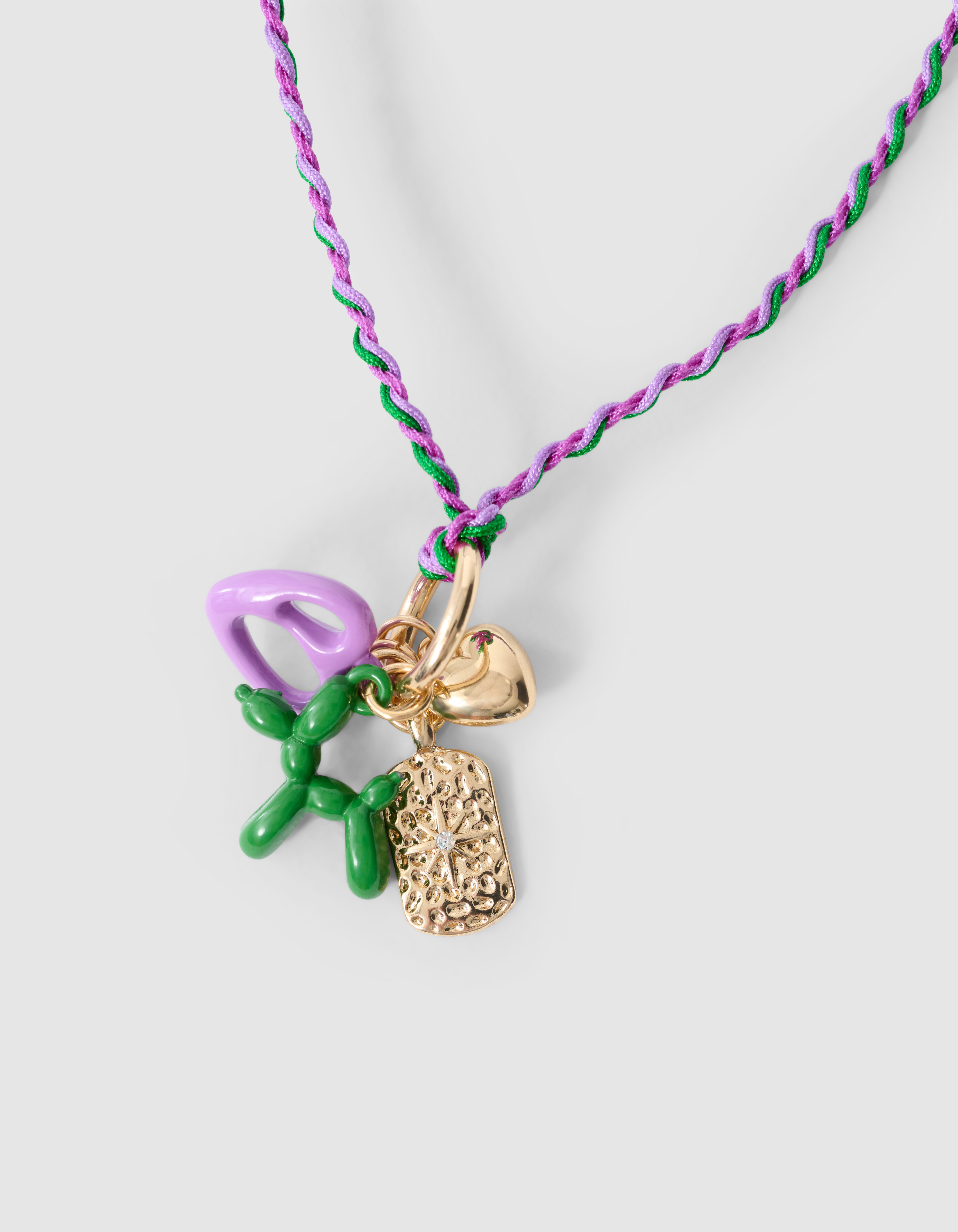 Gedrehte Charm-Kette Lila SHOEBY ACCESSOIRES