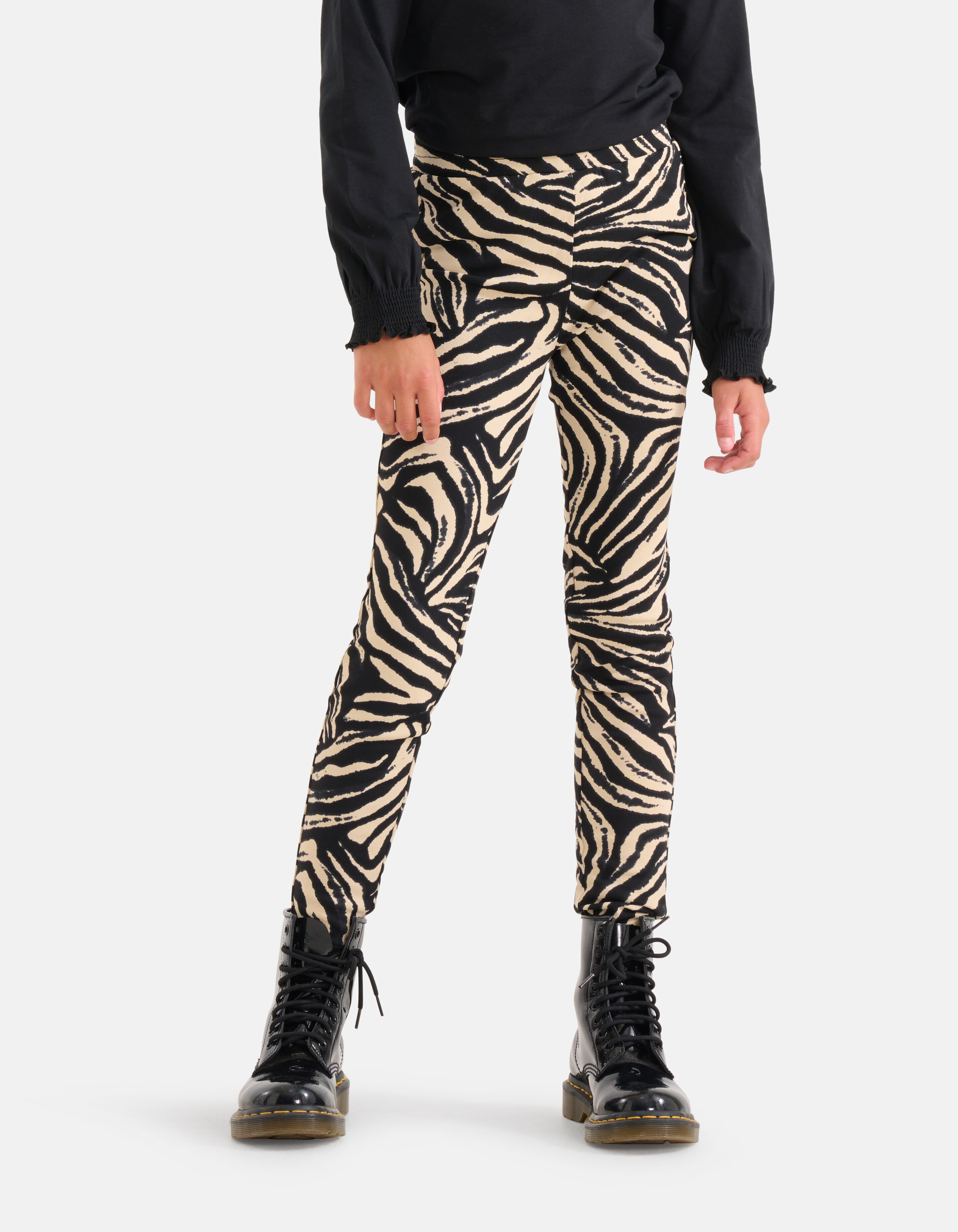 Zebra Print Legging Schwarz SHOEBY GIRLS