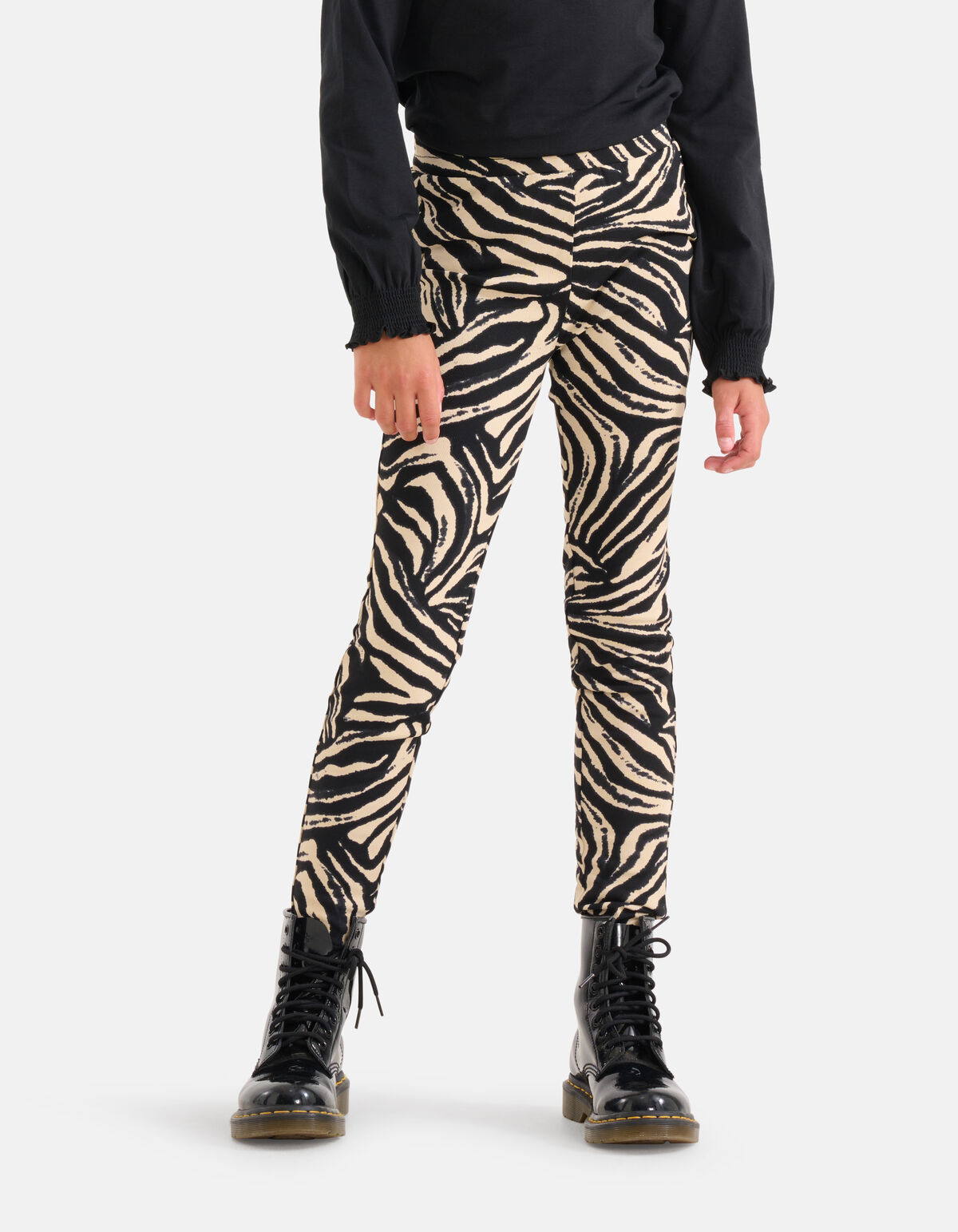 Zebra Print Legging Schwarz SHOEBY GIRLS
