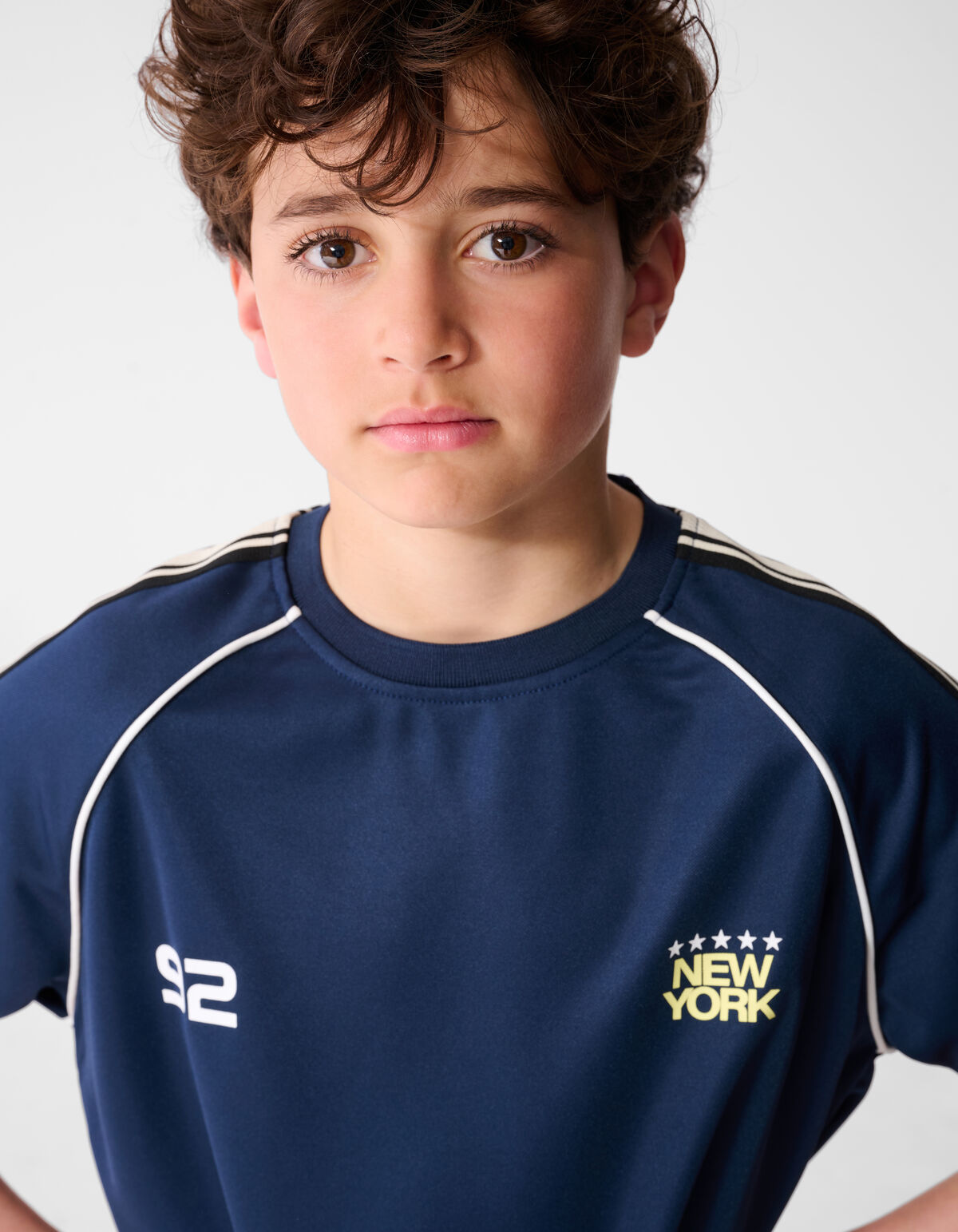 Sporty Tape T-Shirt Dunkelblau SHOEBY BOYS