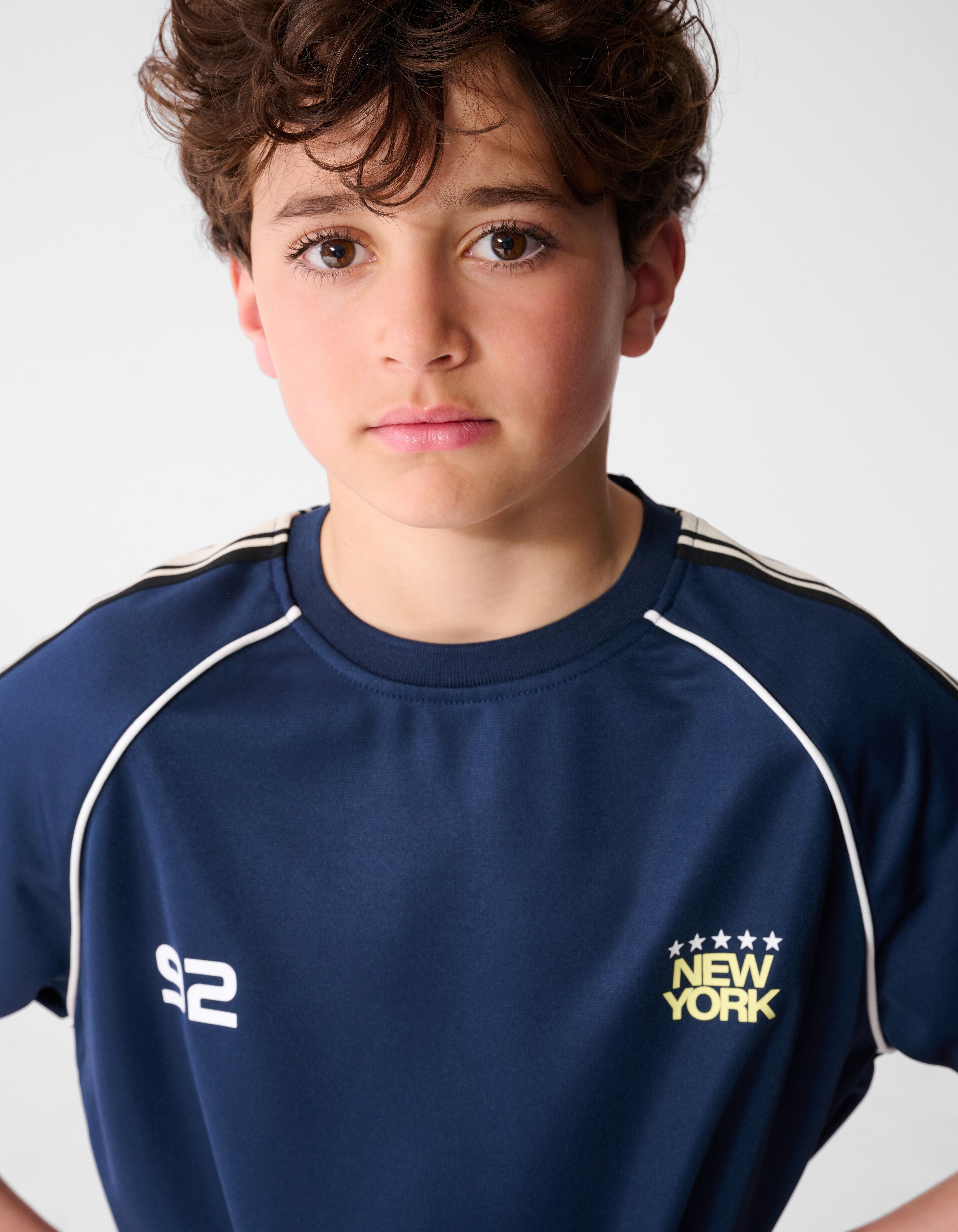 Sporty Tape T-Shirt Dunkelblau SHOEBY BOYS