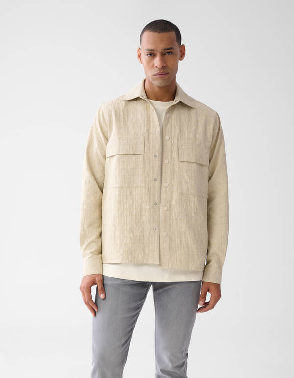 Triangel-Overshirt Beige SHOEBY MEN