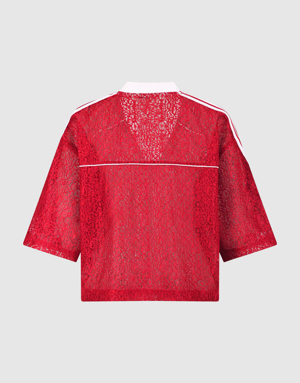 Sportliches Spitzen-T-Shirt Rot SHOEBY WOMEN