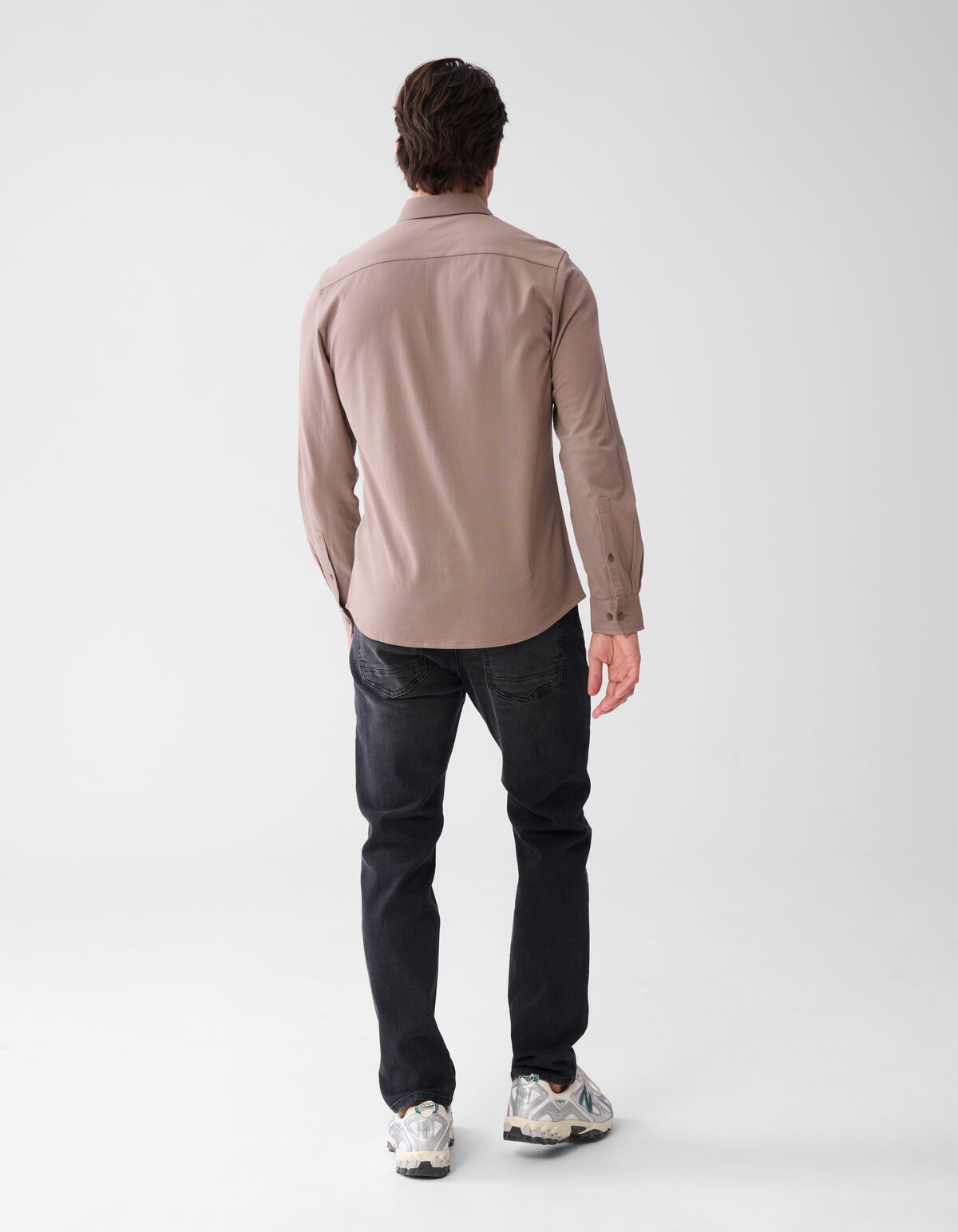 Piqu&eacute;-Hemd Hellbraun SHOEBY MEN