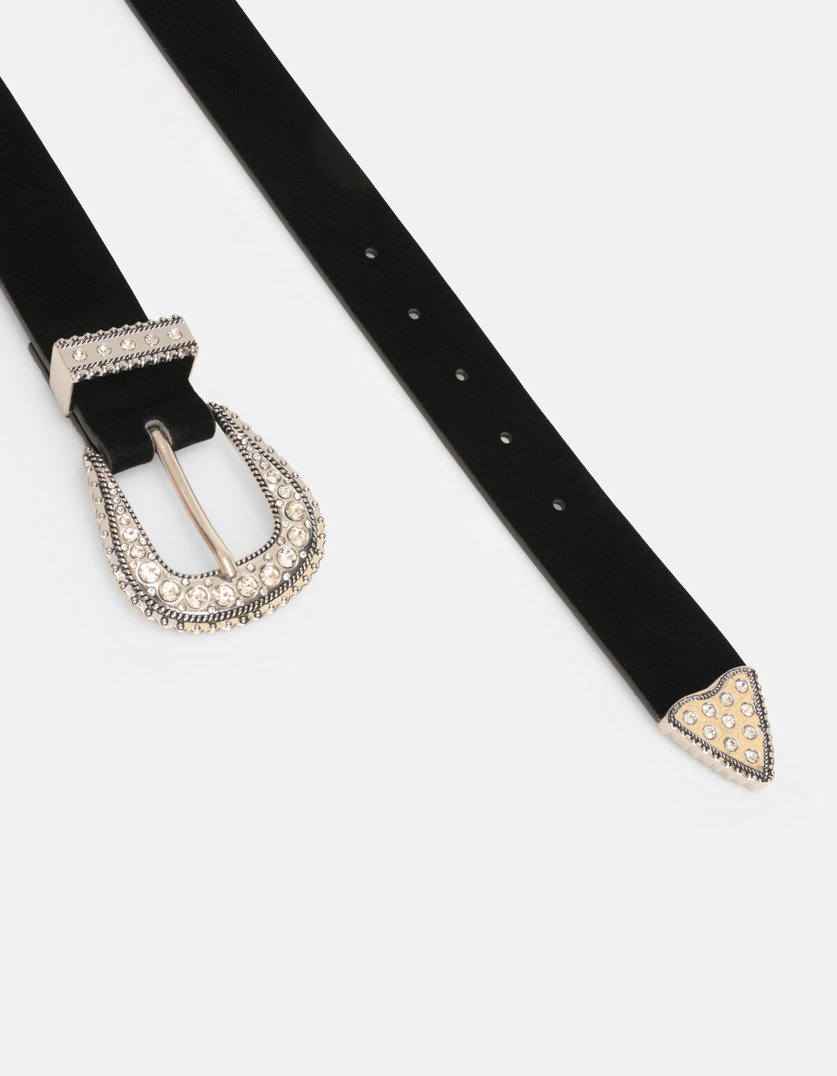 Samtg&uuml;rtel mit Strasssteinen SHOEBY ACCESSOIRES