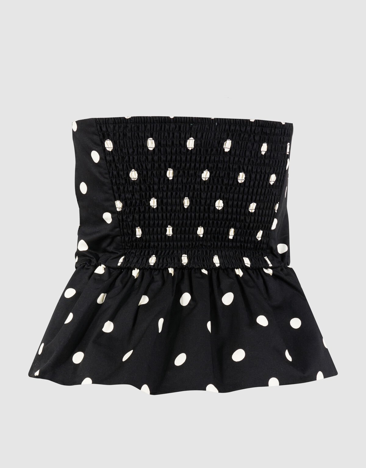 Strapless Polkadot Top Schwarz/Wei&szlig; SHOEBY WOMEN