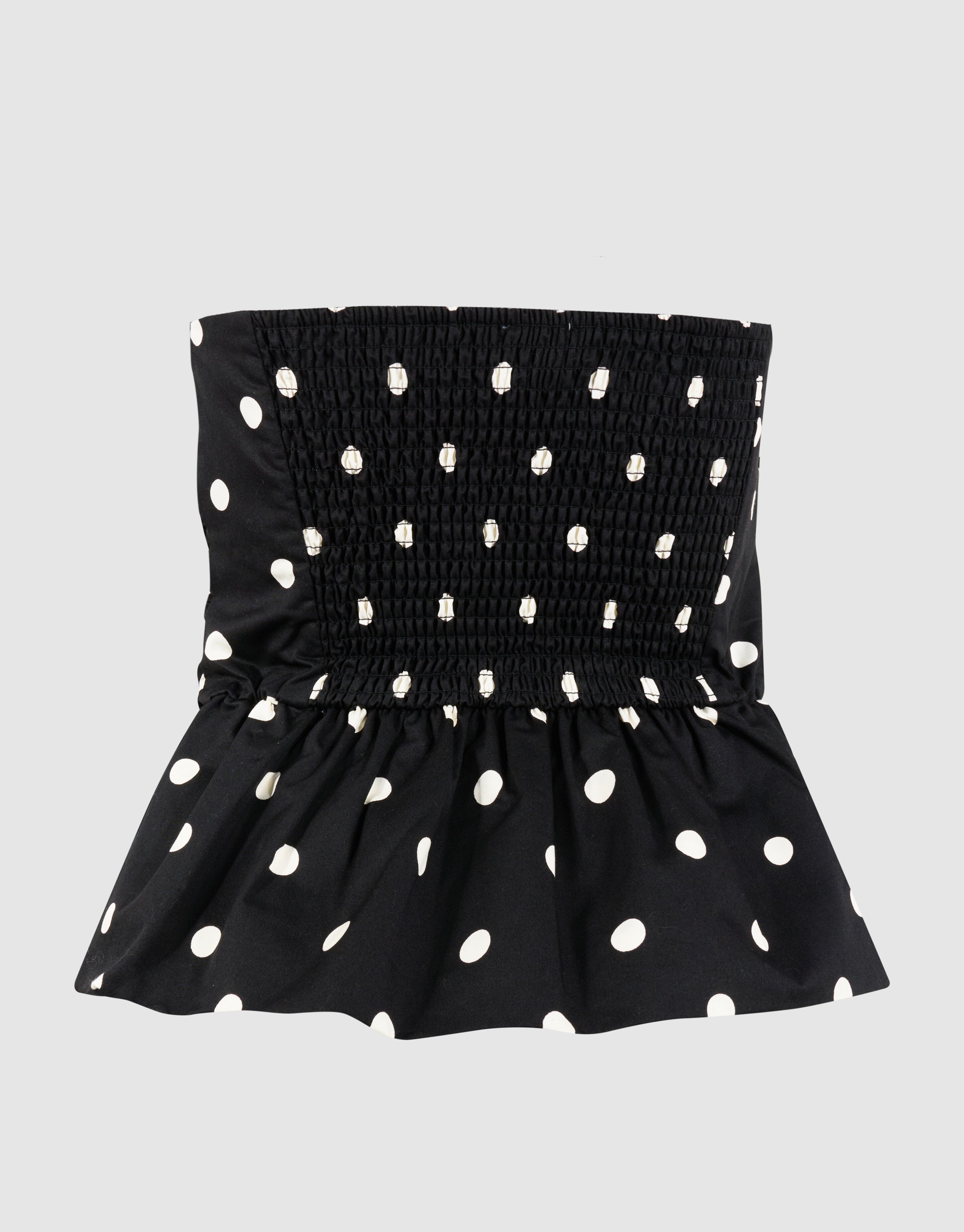 Strapless Polkadot Top Schwarz/Wei&szlig; SHOEBY WOMEN