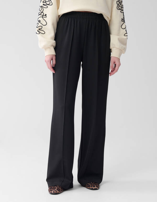 Basic-Hose mit weitem Bein Schwarz SHOEBY WOMEN