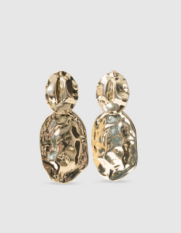 Ohrringe in organischer Form, Gold SHOEBY ACCESSOIRES