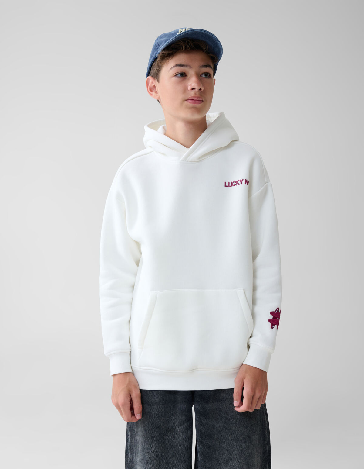 Lucky Hoodie Off-white SHOEBY BOYS