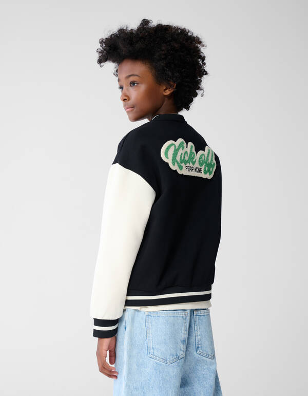 Kick Off Artwork Bomber Schwarz/Weiß SHOEBY BOYS