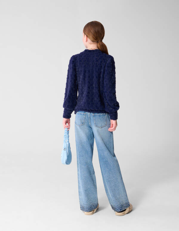 Fluffy Top Dunkelblau SHOEBY GIRLS