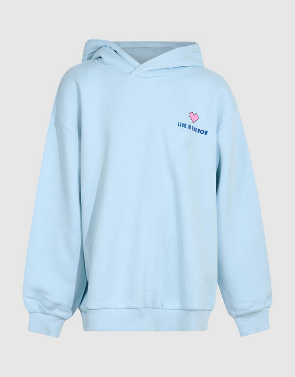 Relaxed Moment Hoodie Hellblau SHOEBY GIRLS