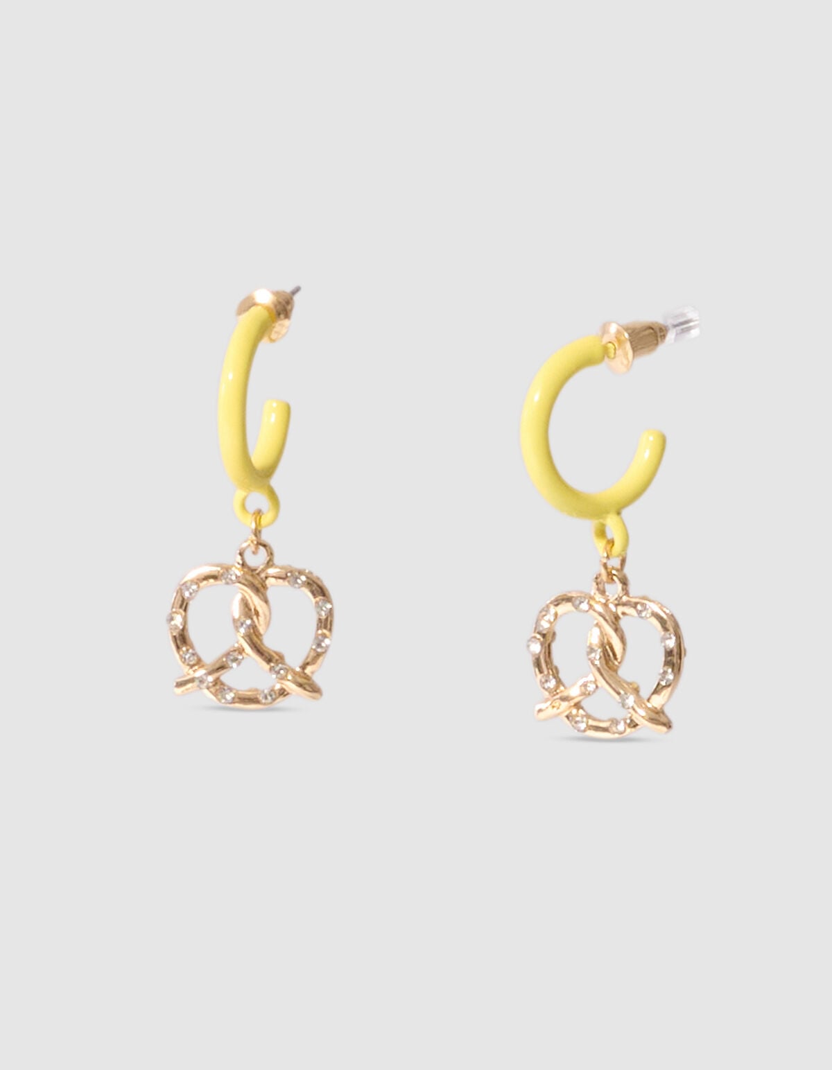 B&auml;ckerei Charm Ohrringe Gelb SHOEBY ACCESSOIRES