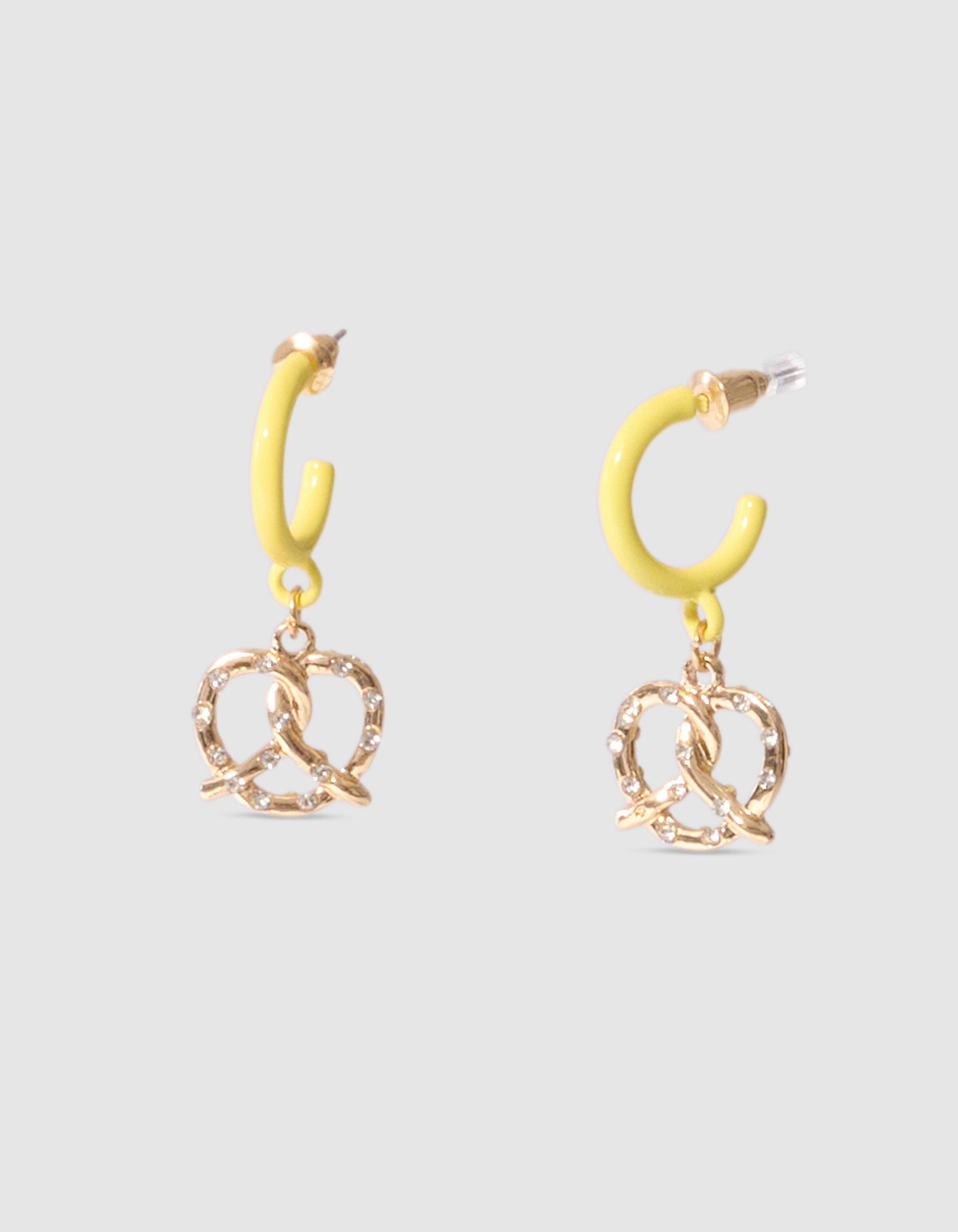 B&auml;ckerei Charm Ohrringe Gelb SHOEBY ACCESSOIRES