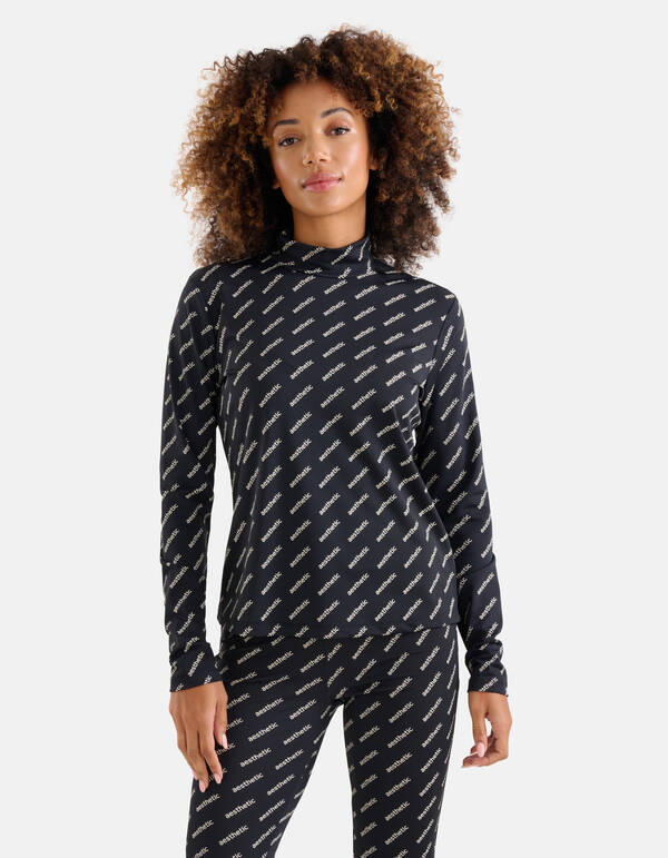 Artwork Travel Top Schwarz/Weiß SHOEBY WOMEN