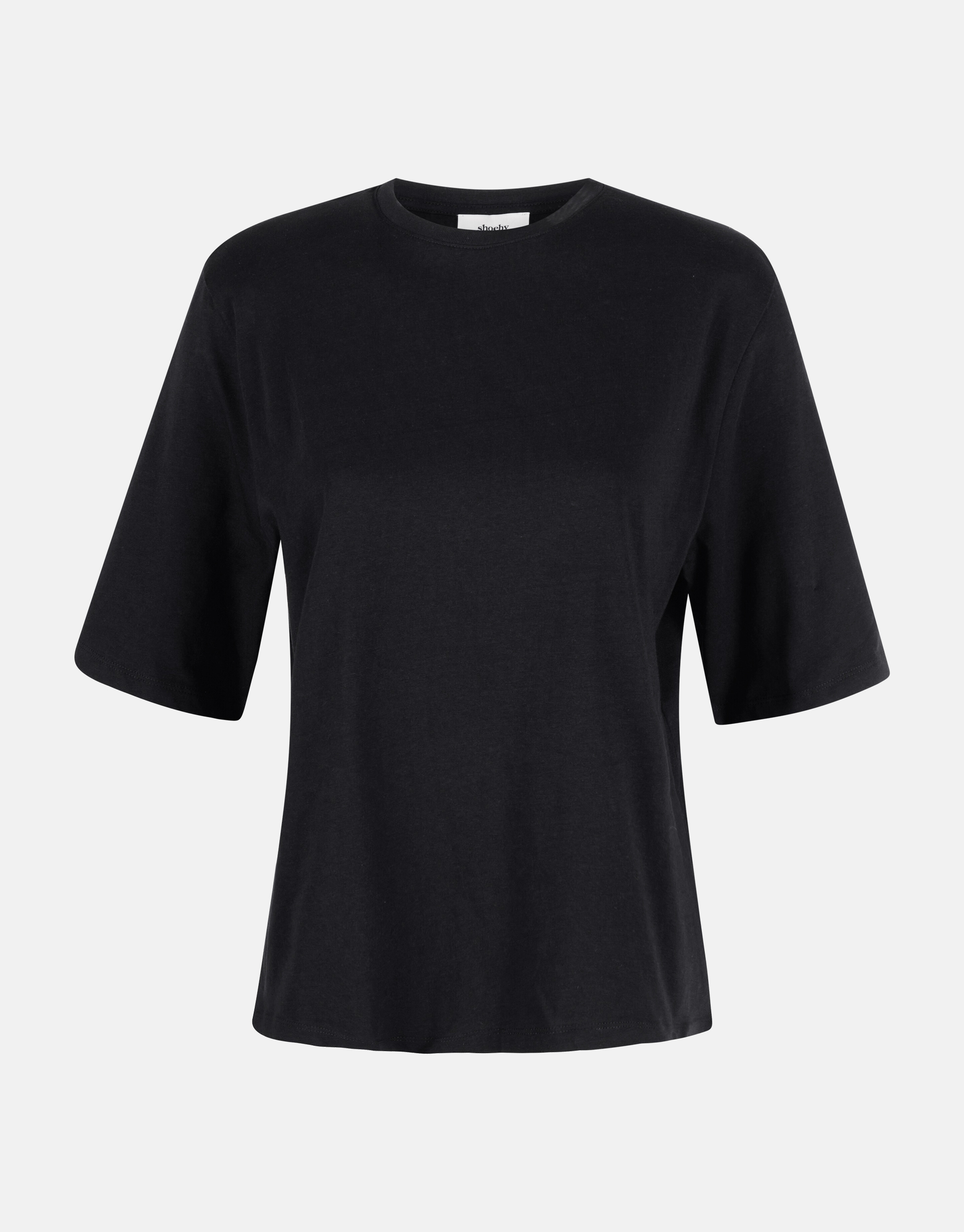 T-Shirt mit Schulterpolster Schwarz SHOEBY WOMEN
