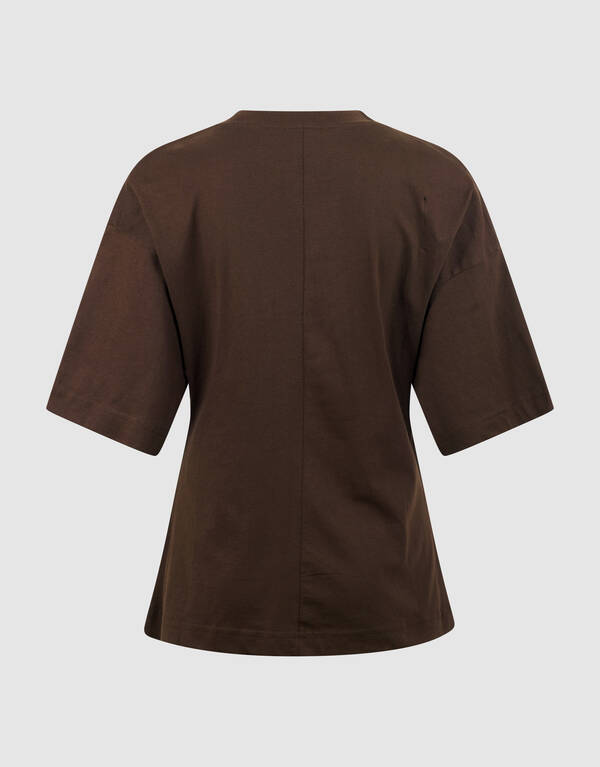 Knoten-T-Shirt Braun SHOEBY WOMEN