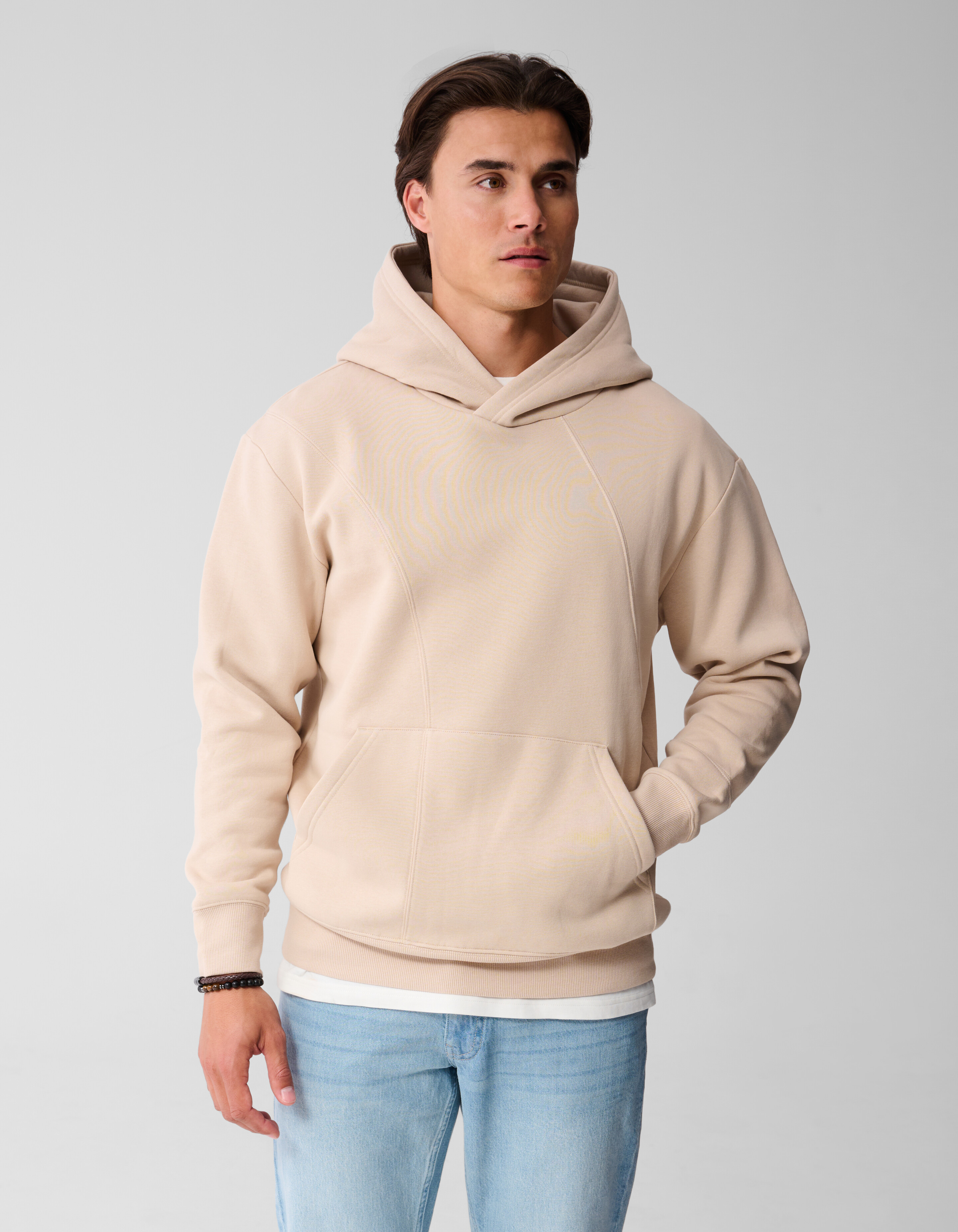 Gemischter Sweat-Hoodie Sand SHOEBY MEN