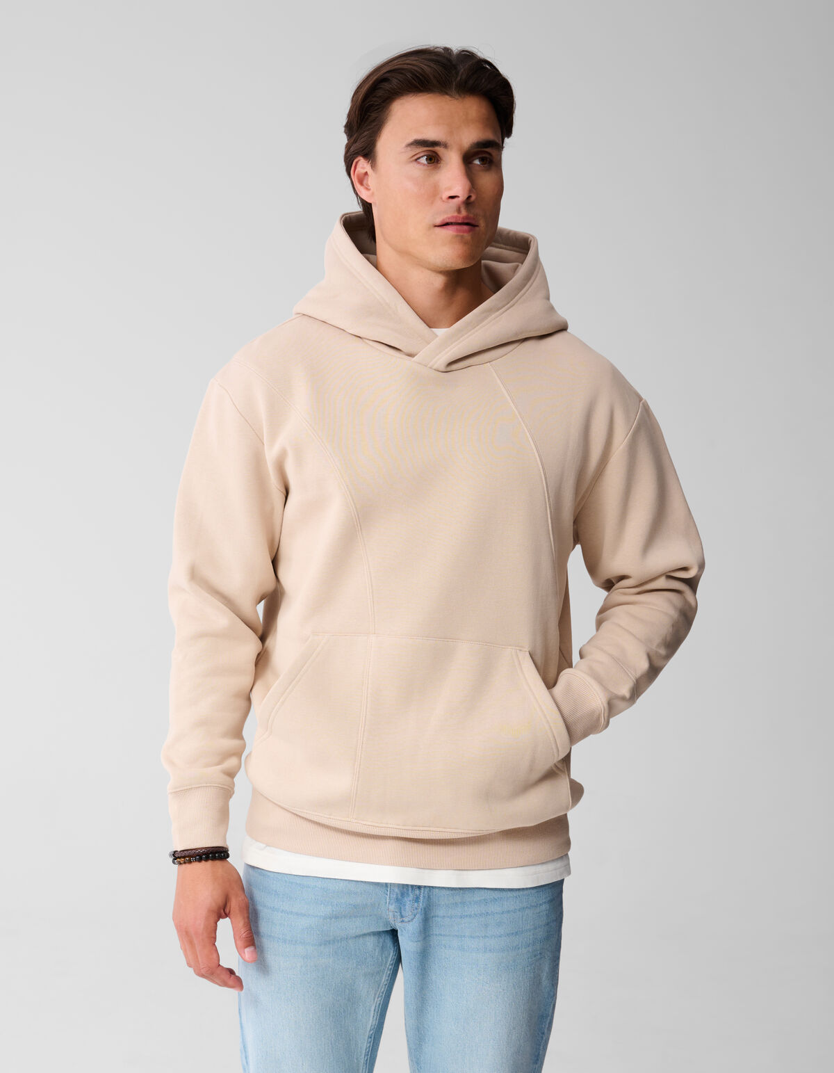 Gemischter Sweat-Hoodie Sand SHOEBY MEN