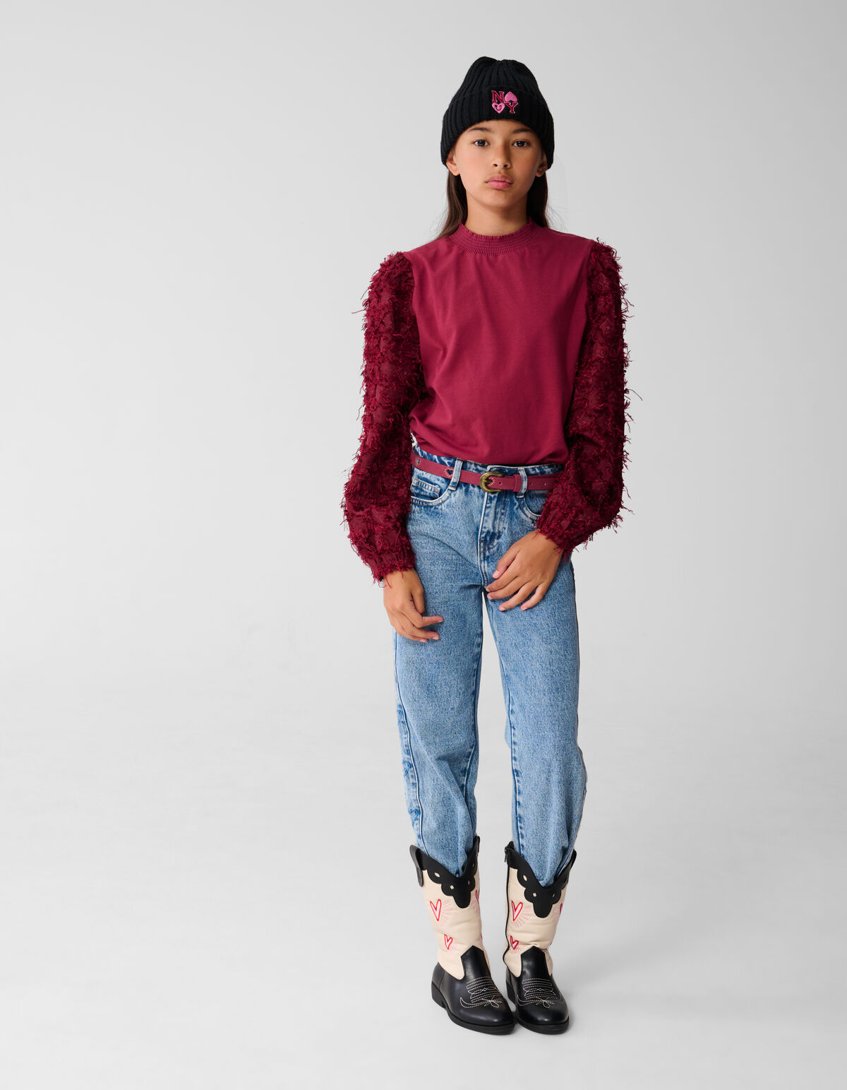 Stern Top Dunkelrot SHOEBY GIRLS