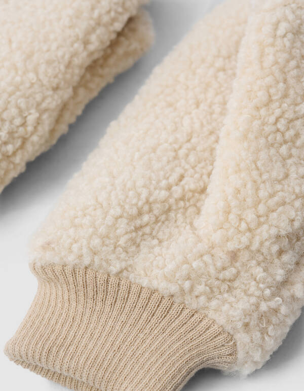Teddy-Fäustlinge Beige SHOEBY ACCESSOIRES