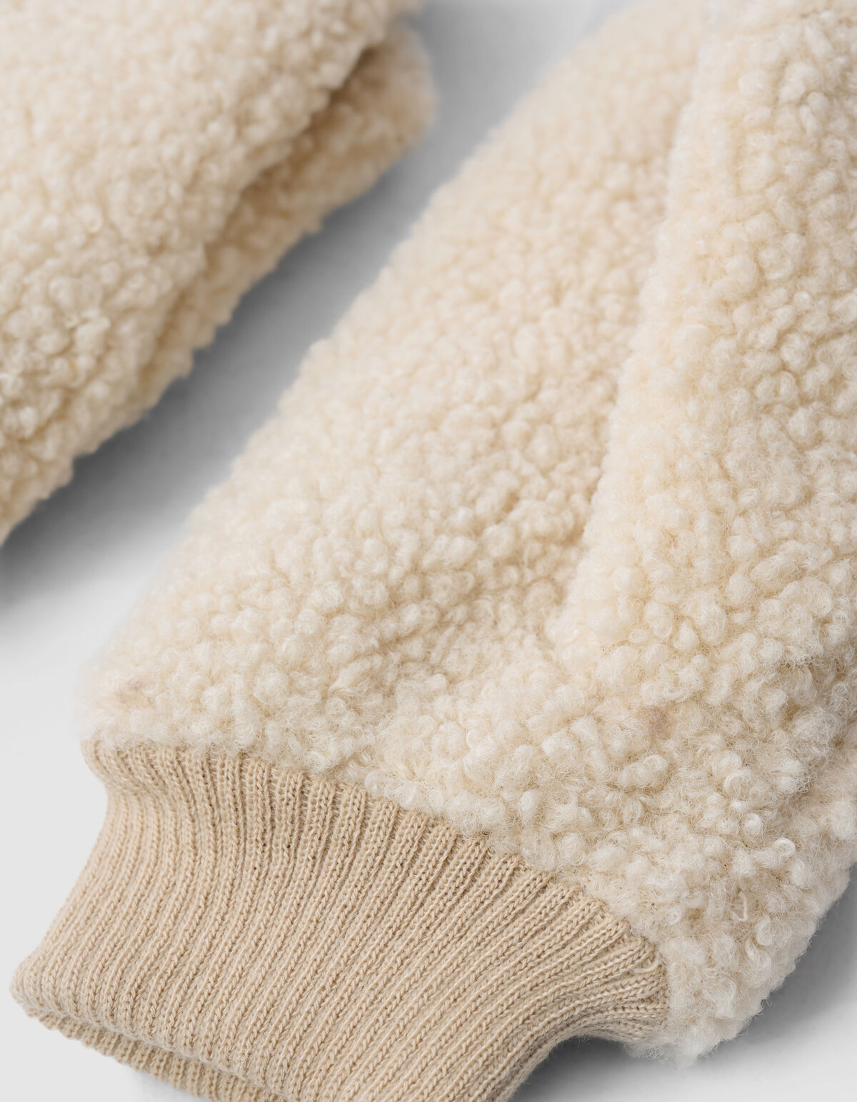 Teddy-F&auml;ustlinge Beige SHOEBY ACCESSOIRES