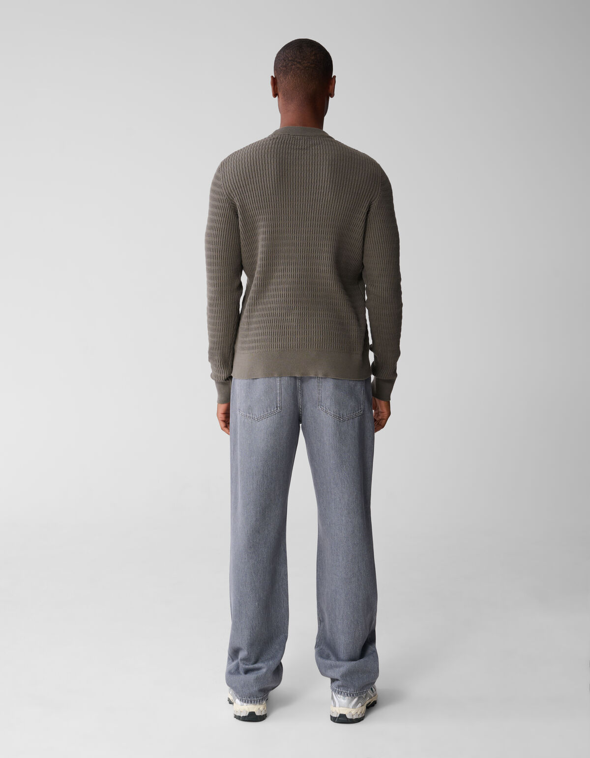 Strukturpullover Dunkelgrün SHOEBY MEN