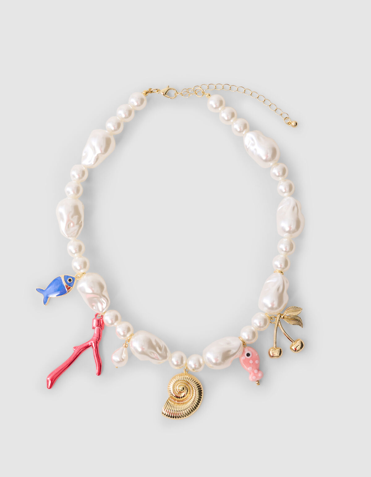 Perlenanhänger Halskette Off-white SHOEBY ACCESSOIRES