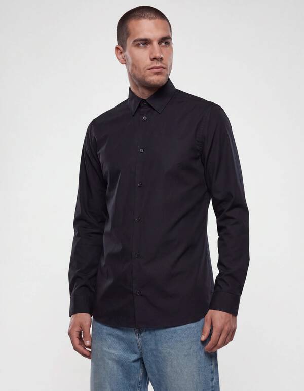 Basic Hemd Schwarz SHOEBY MEN